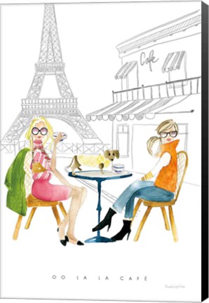 Framed Paris Girlfriends III Print