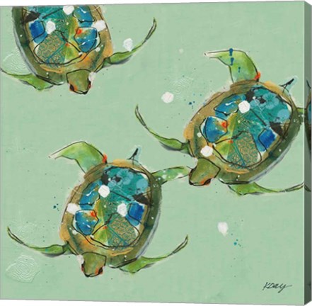 Framed Sea Turtles Print