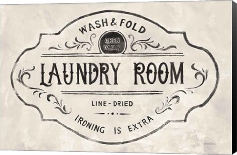 Framed Laundry Day VIII Neutral Print