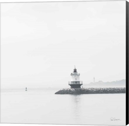 Framed Casco Bay Lighthouse I Print