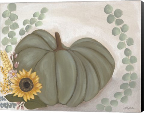 Framed Green Pumpkin Print