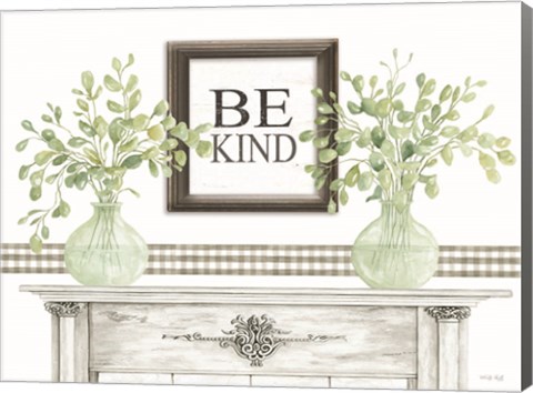 Framed Be Kind Table Print