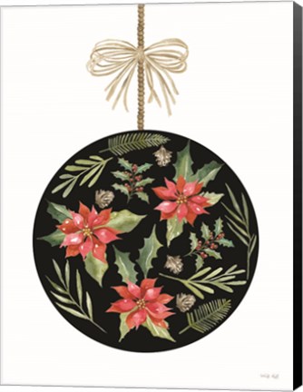 Framed Christmas Ornament III Print