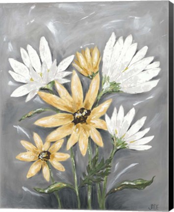 Framed Summer Daisies I Print