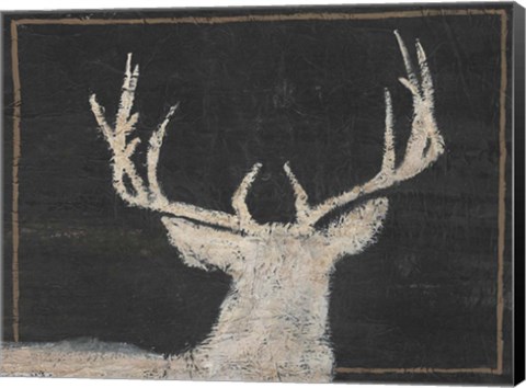 Framed Brow Tine Deer II Print