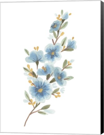 Framed Wildflower Sprig II Print