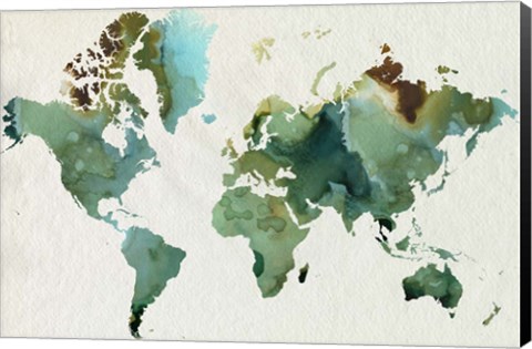 Framed Inky World Print