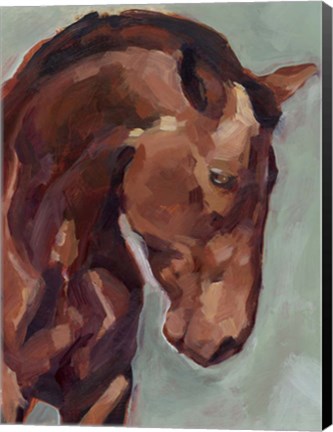 Framed Paint by Number Horse II Print