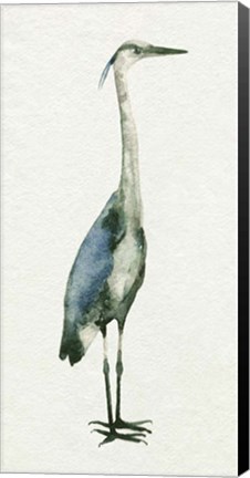 Framed Deep Blue Heron I Print