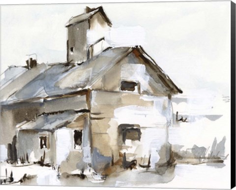Framed Dilapidated Barn II Print