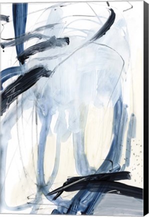 Framed Indigo Swash II Print