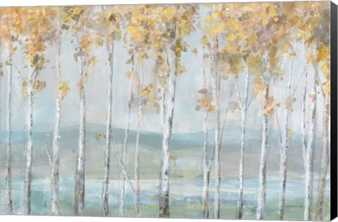 Framed Lakeview Birches Print