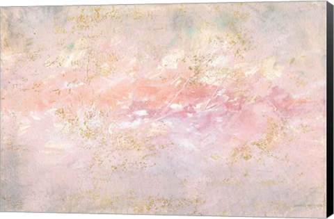 Framed Through Fog Blush and Gold Print