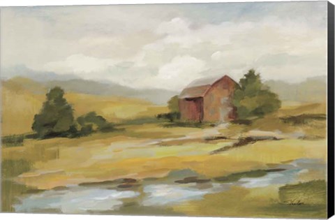 Framed Springtime Farm Neutral Print