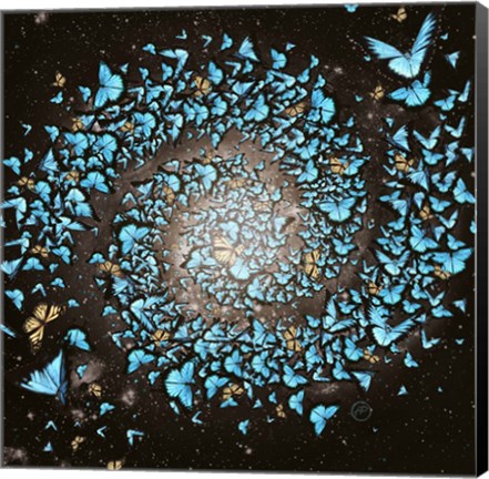 Framed Butterfly Galaxy Print