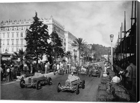 Framed Start of the 1933 Nice Grand Prix Print