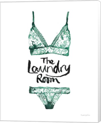 Framed Lingerie Laundry II Print