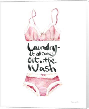 Framed Lingerie Laundry I Print