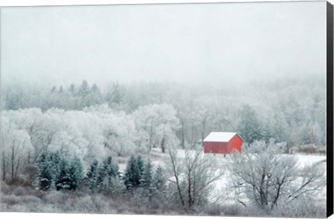 Framed Red Barn Print