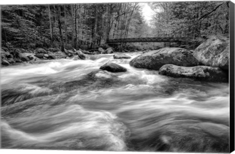 Framed Flow Of The Creek Print