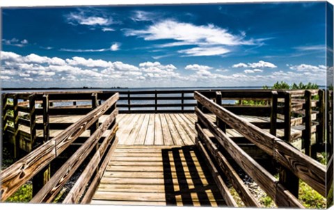 Framed Boardwalk To the Sky Print