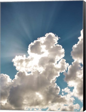 Framed Bursting Cloud Print