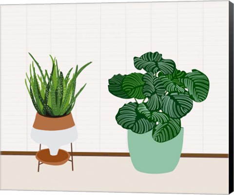 Framed Potted Plant Friends II Print