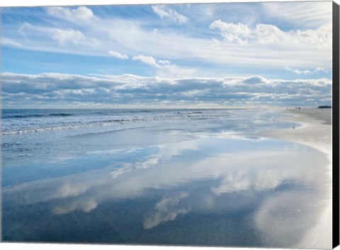 Framed Crystal Blue Reflection Print