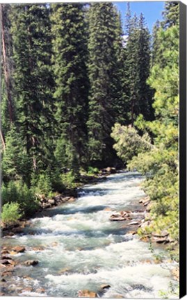 Framed Mountain River Print