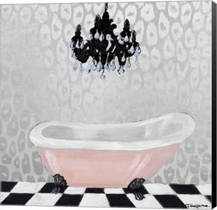 Framed Rose Gold Bath II Print