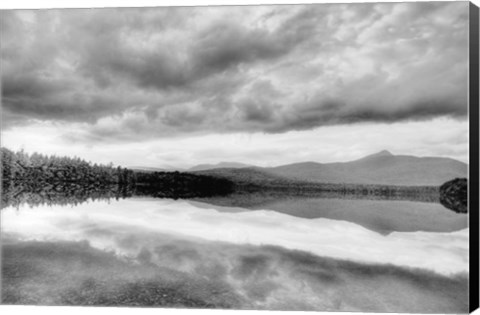 Framed Lake At Dusk Print