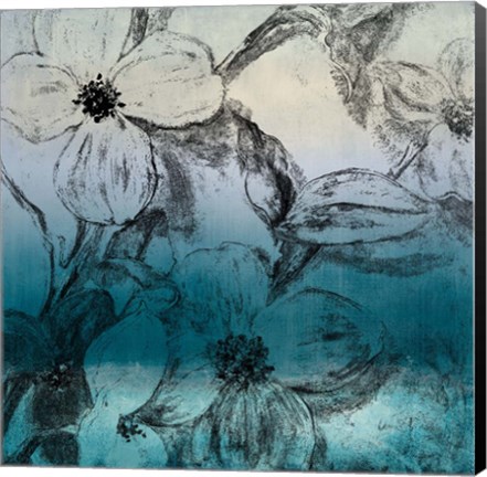 Framed Bella Natura I (Blue) Print