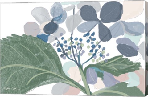 Framed Navy Floral Print