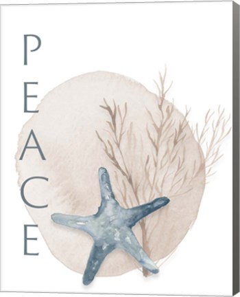 Framed Peace Starfish Print