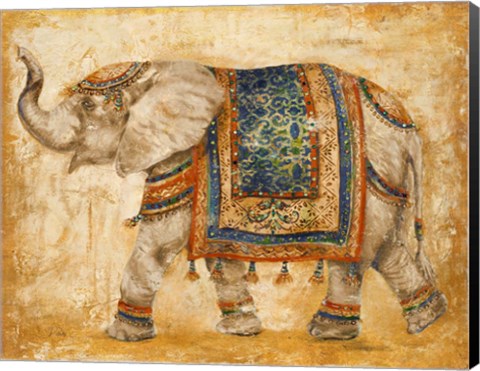 Framed Indie Boho Elephant Print