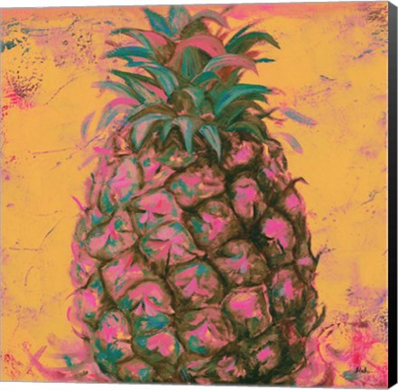 Framed Pop Contemporary Pineapple I Print