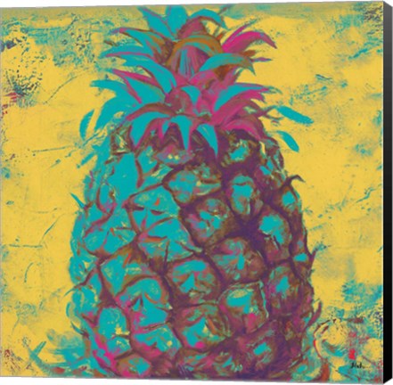 Framed Pop Contemporary Pineapple II Print