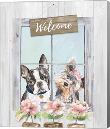 Framed Doggy Welcome Print