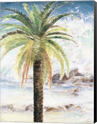 Framed Coastal Palms II Print