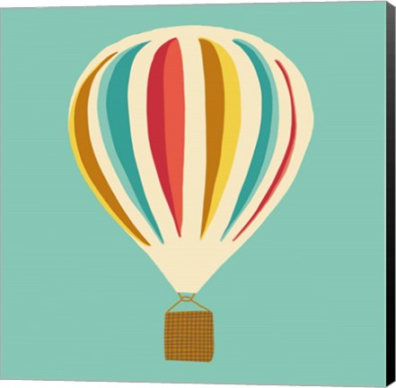 Framed Hot Air Balloon II Print