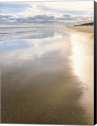 Framed Beach at Dusk Print