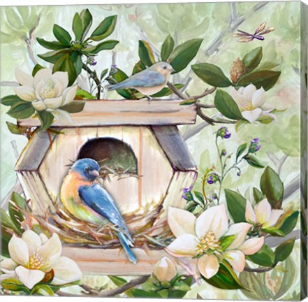 Framed Birdhouse I Print