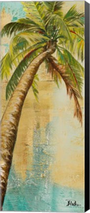 Framed Beach Palm Panel II Print