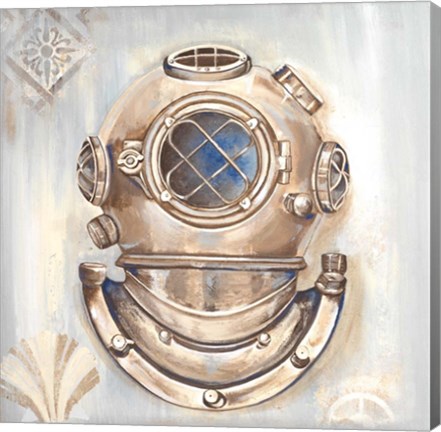 Framed Dive Helmet Print