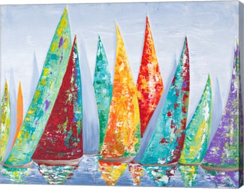 Framed Offshore Sailboat Race Print