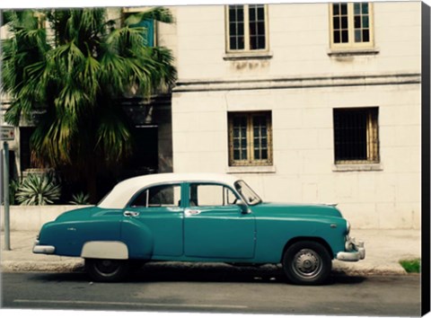 Framed Cars of Cuba Print