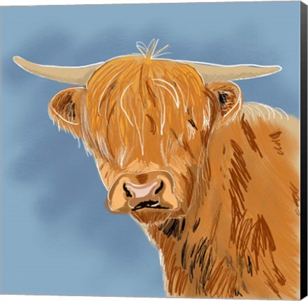 Framed Highland Cow Print