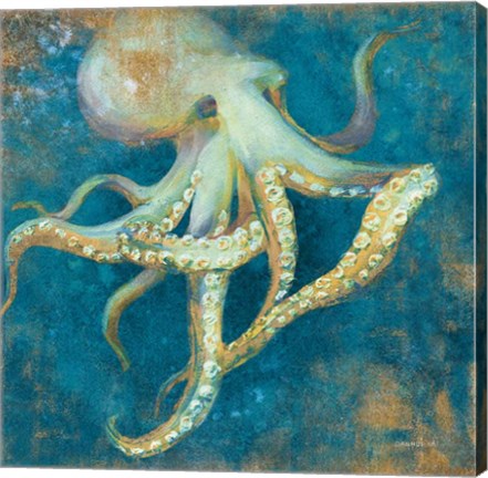 Framed Ocean Octopus Print