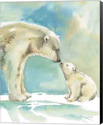 Framed Polar Bear Love Print