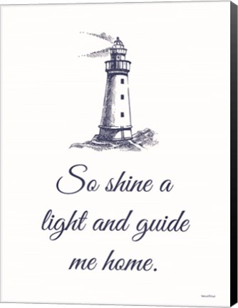 Framed Guide Me Home Print